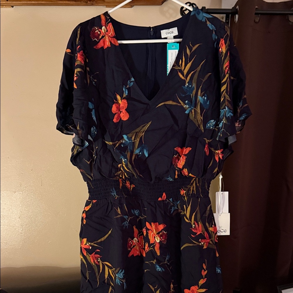 Floral Navy Romper by Stitch Fix